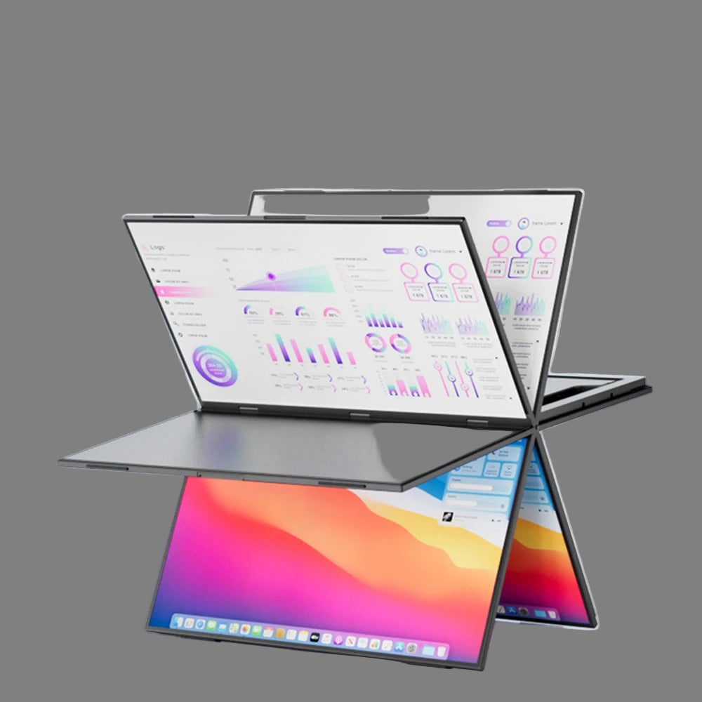 Écran Portable Double – 14,1"/15,6" pour Ordinateur Portable